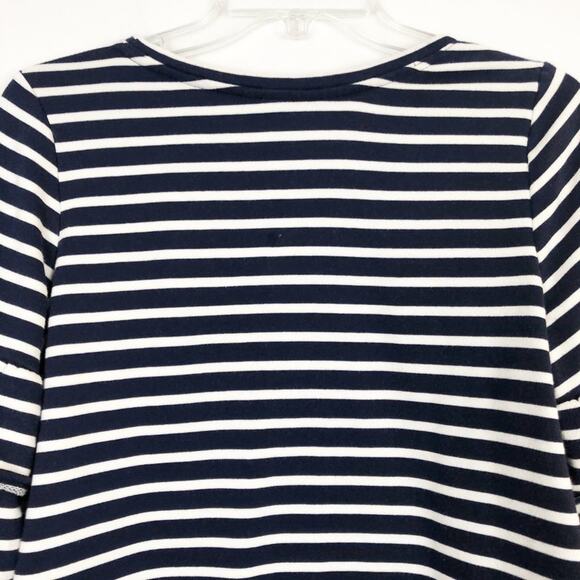 Old Navy Ruffled Sleeves Striped Sweater Size Medium - Picture 8 of 13